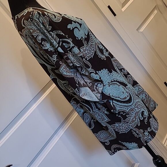 Honeyme Los Angeles sz S Paisley Print tunic top - Picture 4 of 9